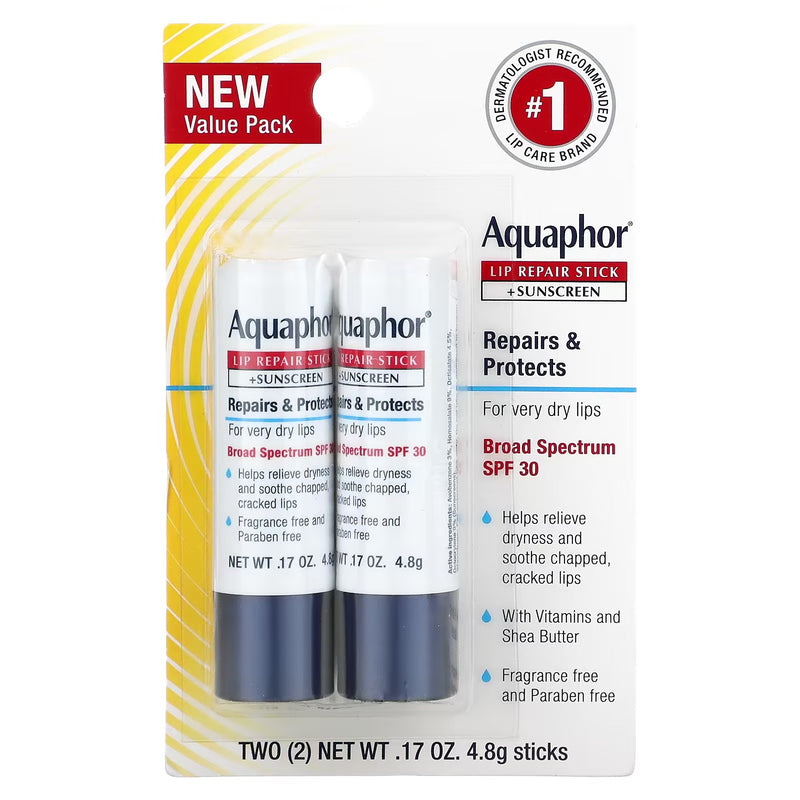 Aquaphor | Lip Repair Stick SPF 30 - Dual Pack - Zare-beauty