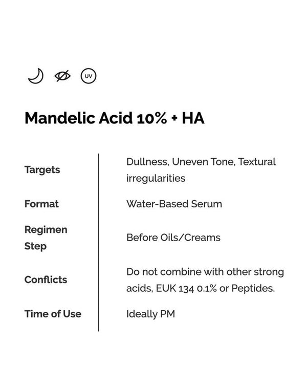 The Ordinary | Mandelic Acid 10% + HA ( 30ml ) - Zare-beauty